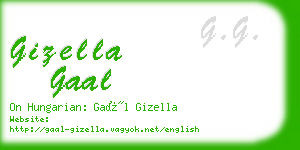 gizella gaal business card